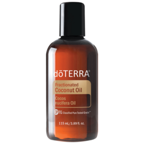 Botella de aceite doTERRA Fractionated Coconut Oil® de 120 ml, aceite portador ligero para el cuidado de la piel y mezclas de aceites esenciales.