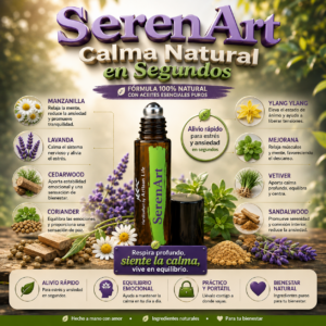 SerenArt Roll-On – Calma Natural para Estrés y Ansiedad en Segundos